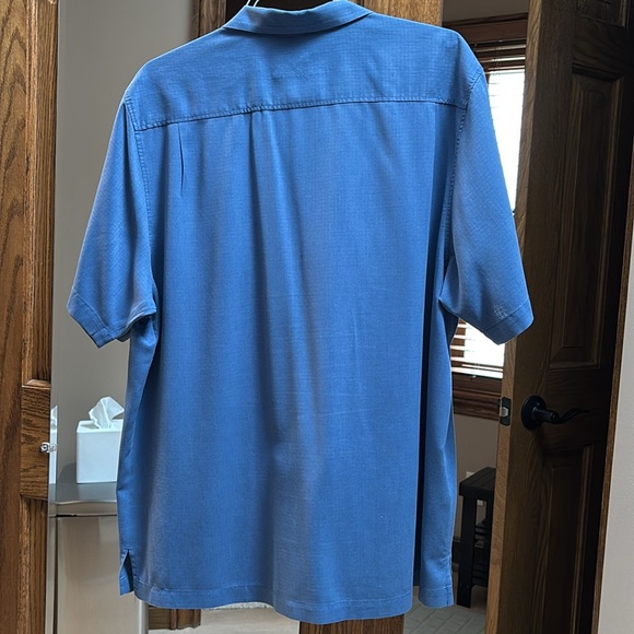 Tommy Bahama Blue Casual Button Down Shirt - Picture 7 of 7